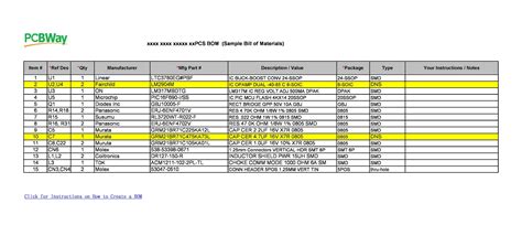 48 FREE Bill Of Material Templates (Excel & Word) ᐅ TemplateLab