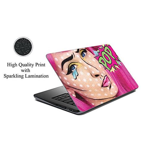 ezyprnt Expression of Girl D (14 to 14. 9 inch) Sparkle Laptop Skin ...