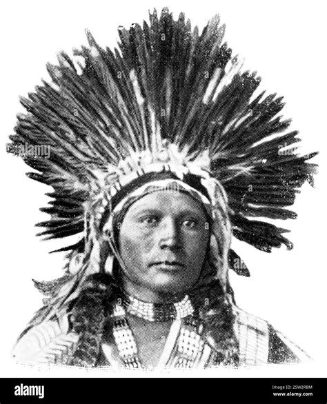 American peoples. Portrait of Ute. The Ute are the Native American ...