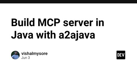 Image result for MCP Servers Build in Java