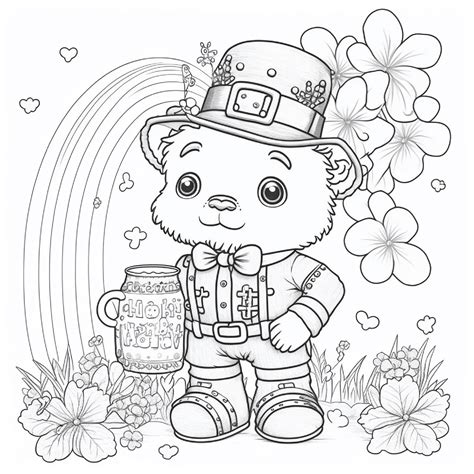 St. Patrick Coloring pages | Made By Teachers