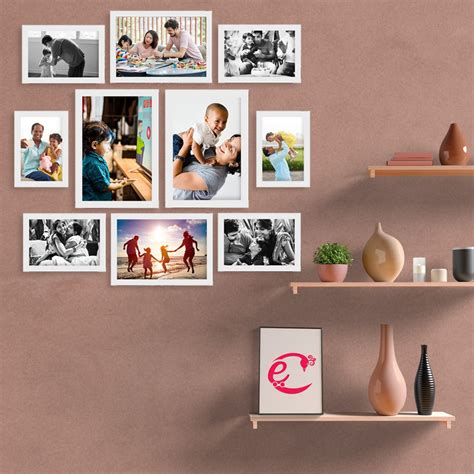 Memory Wall Collage Photo Frame - Set of 10 Photo Frames for 6 Photos ...