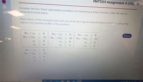 Linear Optimization Problems 的图像结果