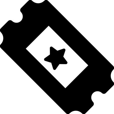 Cinema ticket with a star - Free cinema icons