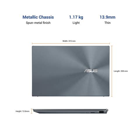 Buy ASUS ZenBook 14 (2020) Intel Core i7-1165G7 11th Gen 14-inch ...