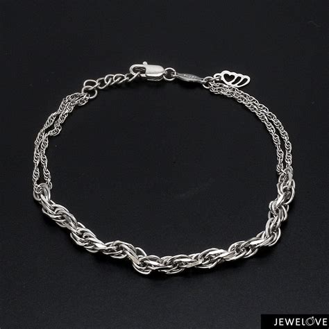 3.5 mm Japanese Platinum Bracelet for Women JL PTB 1159 – Jewelove™