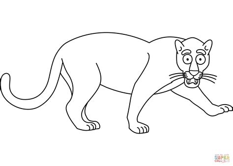 Simple Panther Drawing