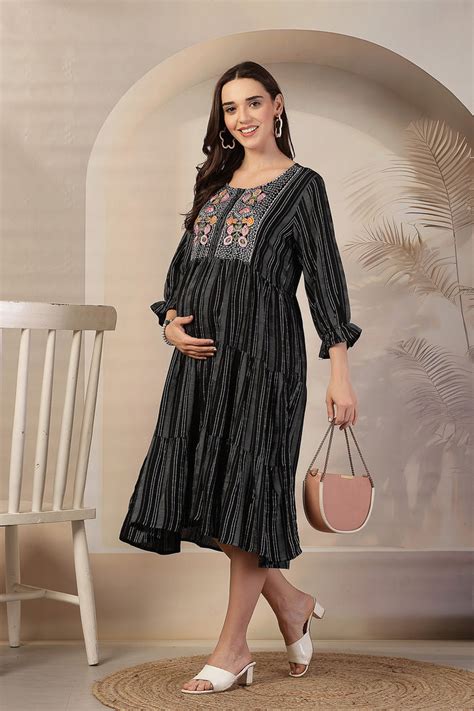 Zipless Feeding Dress | Zipless Maternity Wear and Gowns – House Of Zelena™