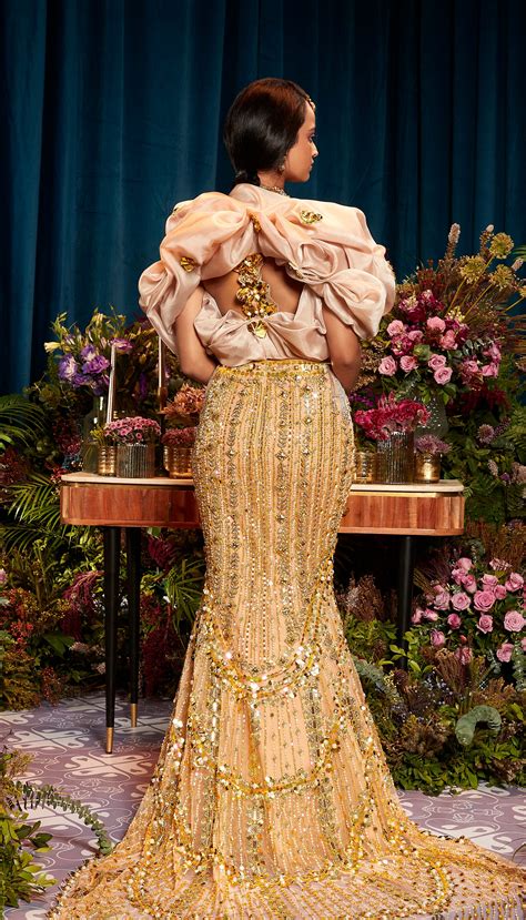 Buy Freya - GOLD GLAMOUR LEHENGA SET Online - Papa Don't Preach