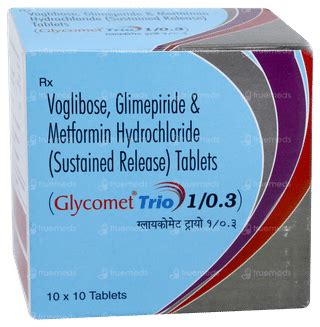 Glycomet Trio 1/0.3 Tablet 10: Uses, Side Effects, Price & Substitutes