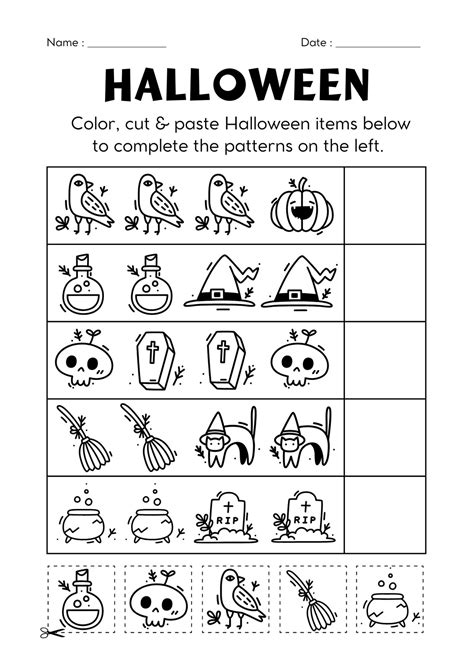 Free Printable Halloween Worksheets For 5th Grade