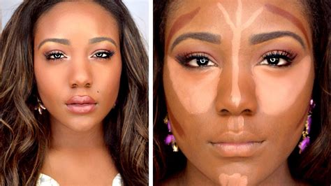 contour makeup dark skin
