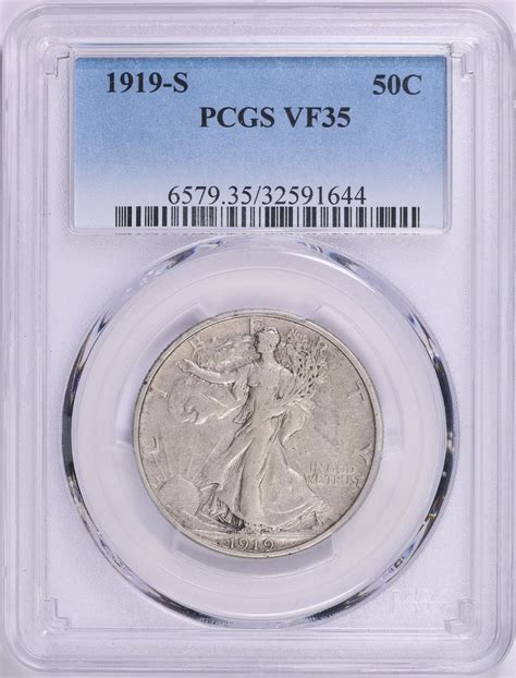 1919-S Walking Liberty Half Dollar PCGS VF-35 (Item 1858784 ...