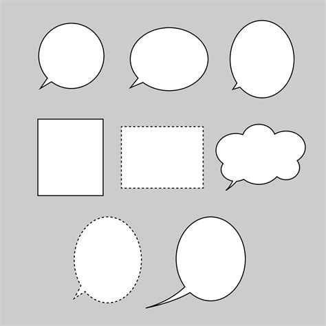 Speech bubble manga conversation. Manga comic element 36364672 Vector ...