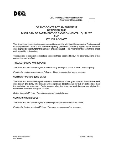 44 Professional Contract Amendment Templates & Samples ᐅ TemplateLab