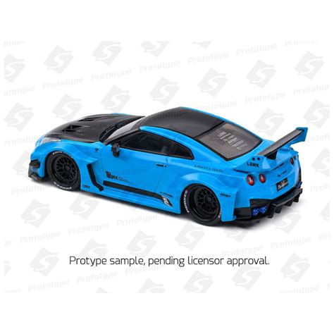 Solido Nissan GTR35 LBWK Silhouette Miami Blue 2019 - 1:43 – Krazy ...