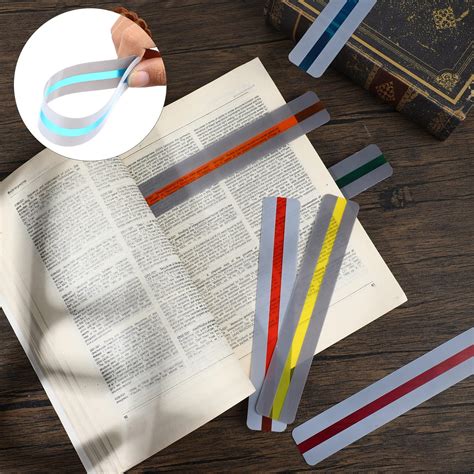 Buy 6 Pieces Dyslexia Reading Strips Guided Reading Book Marks ...