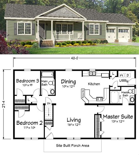 ranch style house plans with loft