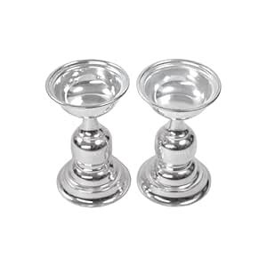 Buy POSHIFY German Silver Big Diya Set of 2,Pooja, Home Decor ...