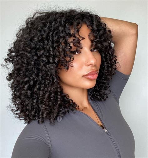 30 Cool Ways to Wear Trendy Curly Hair with Bangs in 2025 - Hair ...