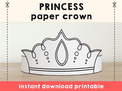 Princess Crown Printable Pattern