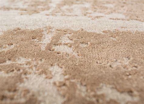 ESK-431 chaos theory by kavi beige and brown Hand Knotted wool and ...