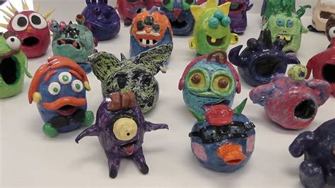 double pinch pot monsters by Art 1 students Tina Fox | 4th grade art ...