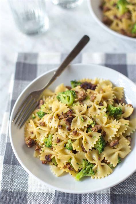 Pasta with Italian Sausage and Broccoli - Simply Whisked