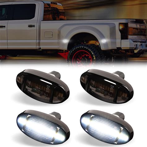 Amazon.com: DERMOKA LED Dually Bed Fender Side Marker Lights For 2011-2022 Ford F250 F350 F450 ...