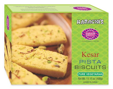 Karachi Bakery Kesar Pista Biscuit, 400g : Amazon.in: Grocery & Gourmet ...
