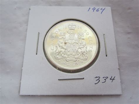 Canadian Silver 1964 Fifty Cent Piece