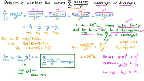 Question Video: Determine Whether an Alternating 푝-Series Converges or ...