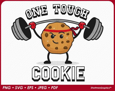 Buy One Tough Cookie Clipart PNG SVG Online in India - Etsy