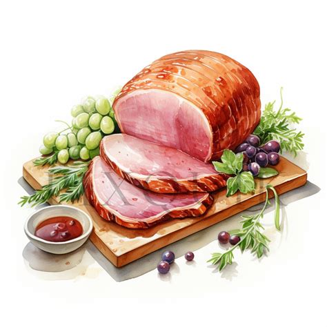 Holiday Ham Clipart | 10 High Quality Jpgs | Digital Download | Ham ...