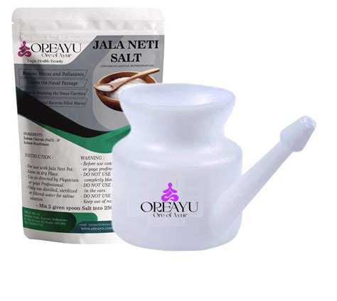 Neti Pot/Lota Kit For Yoga and Sinus, Nose Irrigation and Cleaning ...