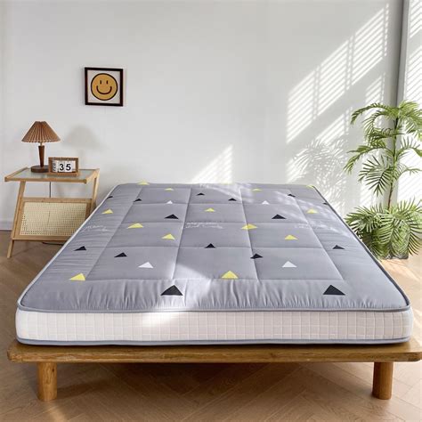 MAXYOYO 6" Extra Thick Futon Mattress Floor Mattress, Grey Triangle ...