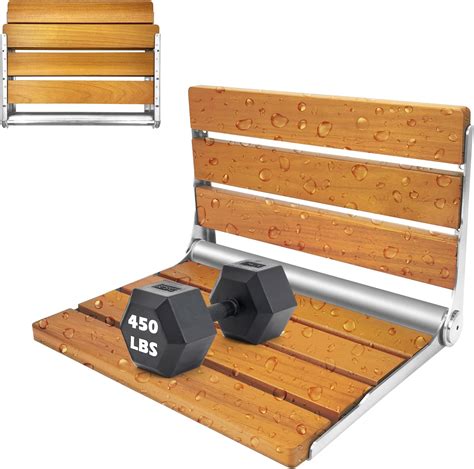 Amazon.com: KoreTech Folding Shower Seat Teak, Bath Safety Furniture ...