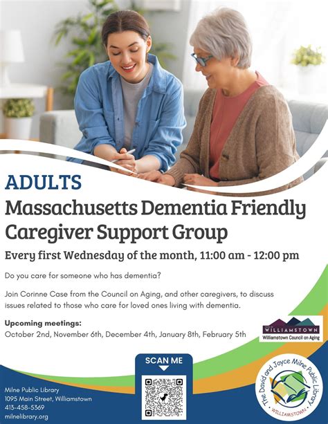 Massachusetts Dementia Friendly Caregiver Support Group, 1095 Main St ...