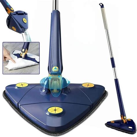 Cooters 360° Rotatable Triangle Cleaning Mop | Length Extendable ...