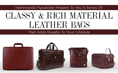 HAMMONDS FLYCATCHER Genuine Leather Executive Formal Office Bag ...