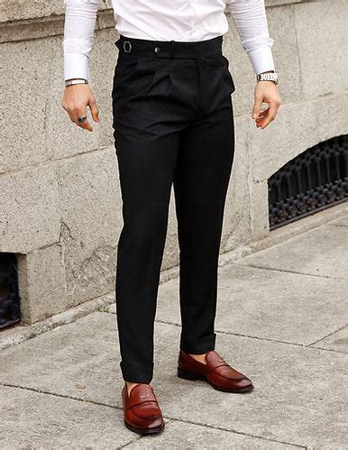 Black Signature Formal Gurkha Pants by ITALIAN VEGA® – Italian Vega®