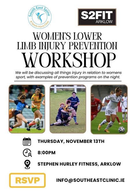 Female Injury Prevention Workshop, Unit 3 MDL Park Croghan Industrial ...