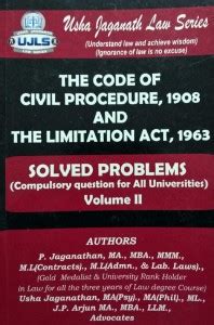 The Code Of Civil Procedure And The Limitation Act (SOLVED PROBLEMS ...