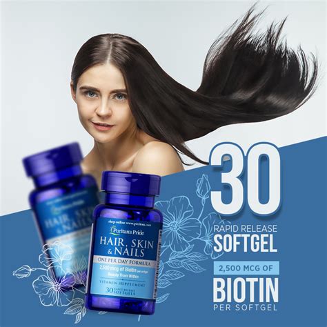 Buy Puritan's Pride Hair, Skin & Nails One Per Day Formula Online at ...