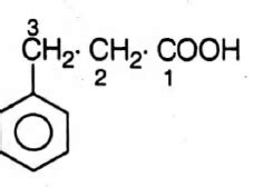 In the IUPAC system, PhCH2CH2CO2H is named as - Tardigrade