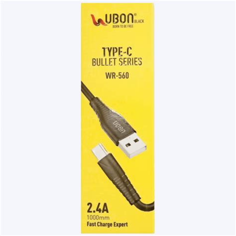 UBON WR-560 Type-C Cable 2.4A Super Fast Charging | Print More India