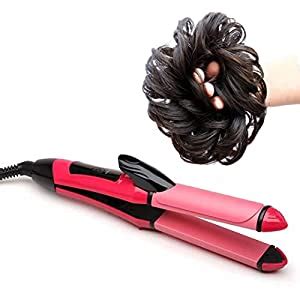 WONDER CHOICE 2 in 1 Hair Straightener and Curler with Free Hair Juda ...