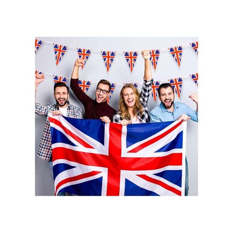Buy 10m/32.8ft Union Jack Bunting Banner Triangle 30 Pendant Flags ...