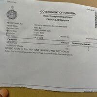 Haryana Transport Department — Office lost my RC
