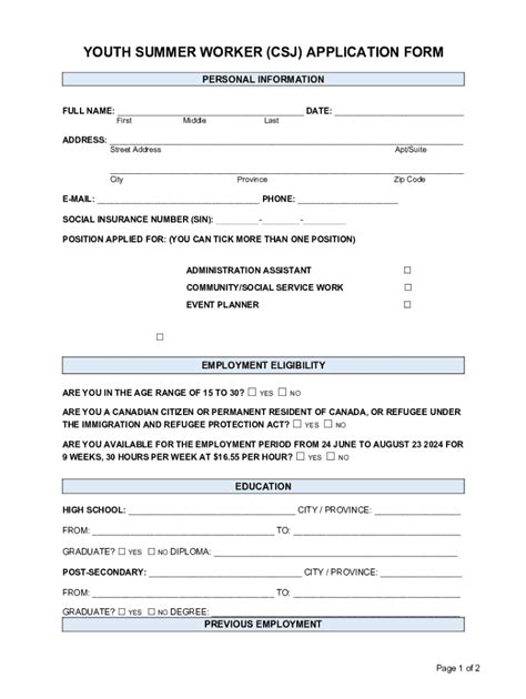 Fillable Online 2024 CSJ Application Form- Amended 2024-05-09 Fax Email ...